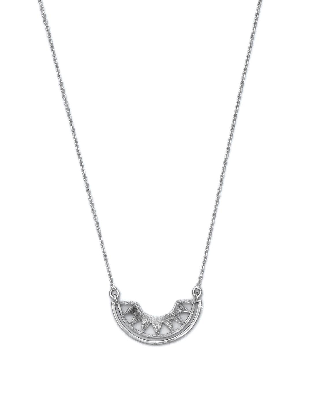 Women's Sterling Silver Sunshine Necklace- Priyaasi - Indiakreations