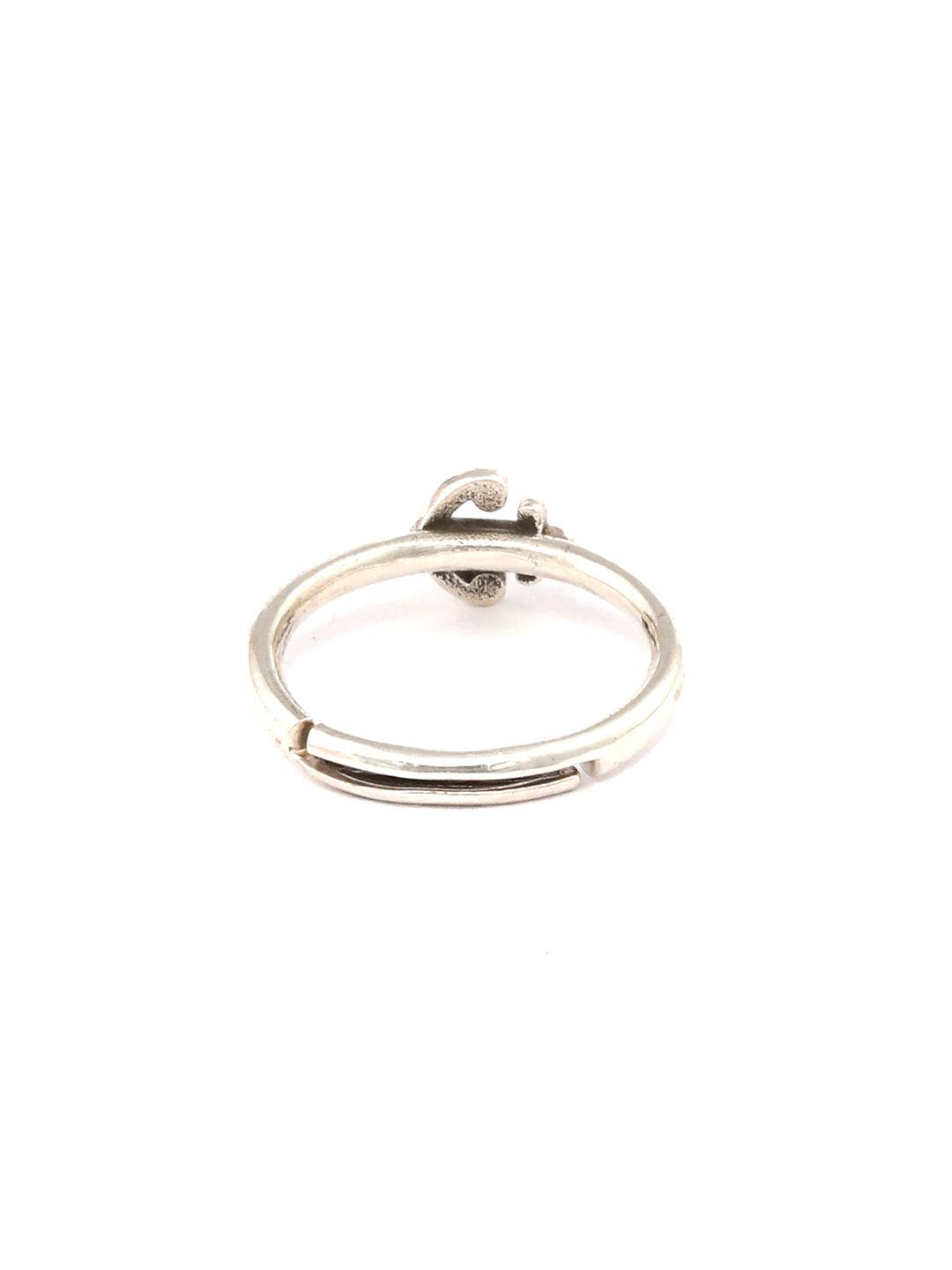 Women's Anchor Motif Sterling Silver Ring - Priyaasi - Indiakreations