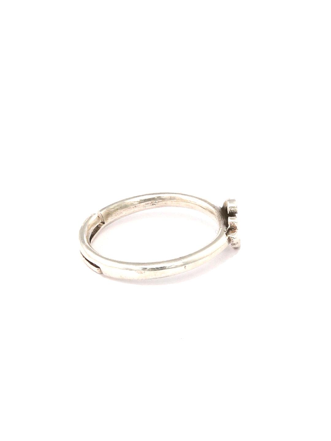 Women's Anchor Motif Sterling Silver Ring - Priyaasi - Indiakreations