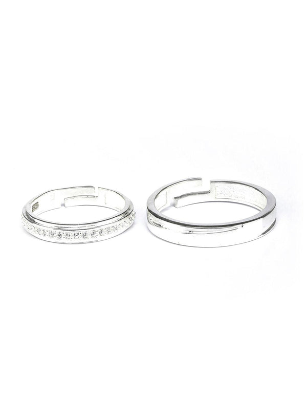 Women's Sterling Silver Forever Couple Rings - Priyaasi - Indiakreations