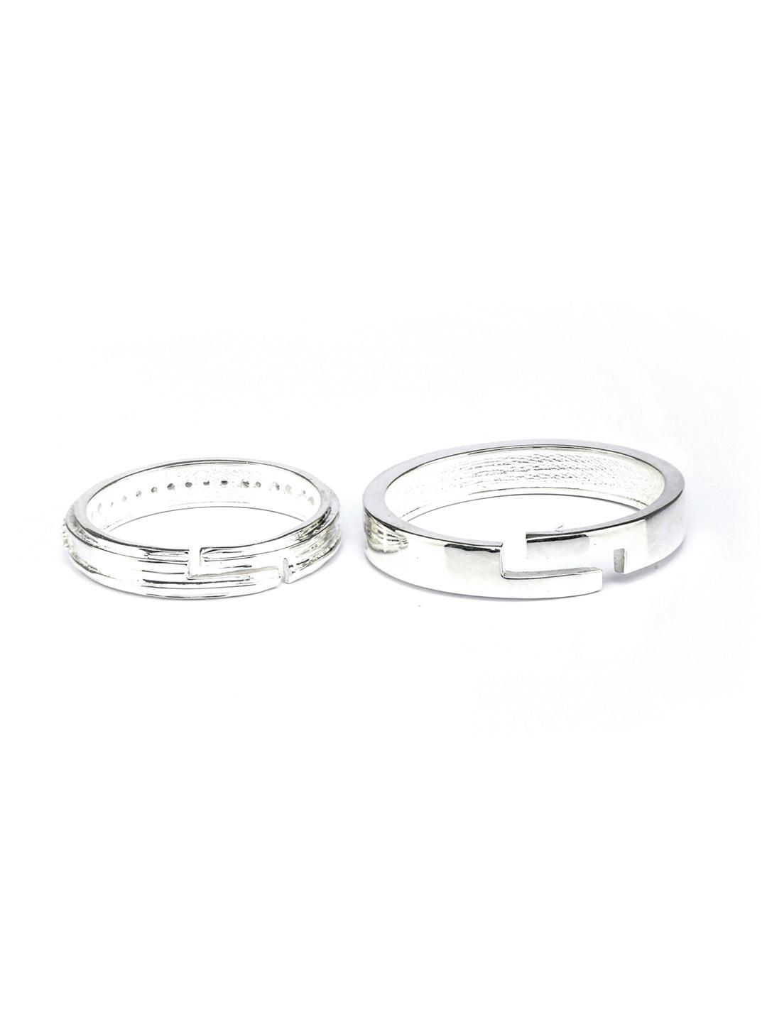 Women's Sterling Silver Forever Couple Rings - Priyaasi - Indiakreations