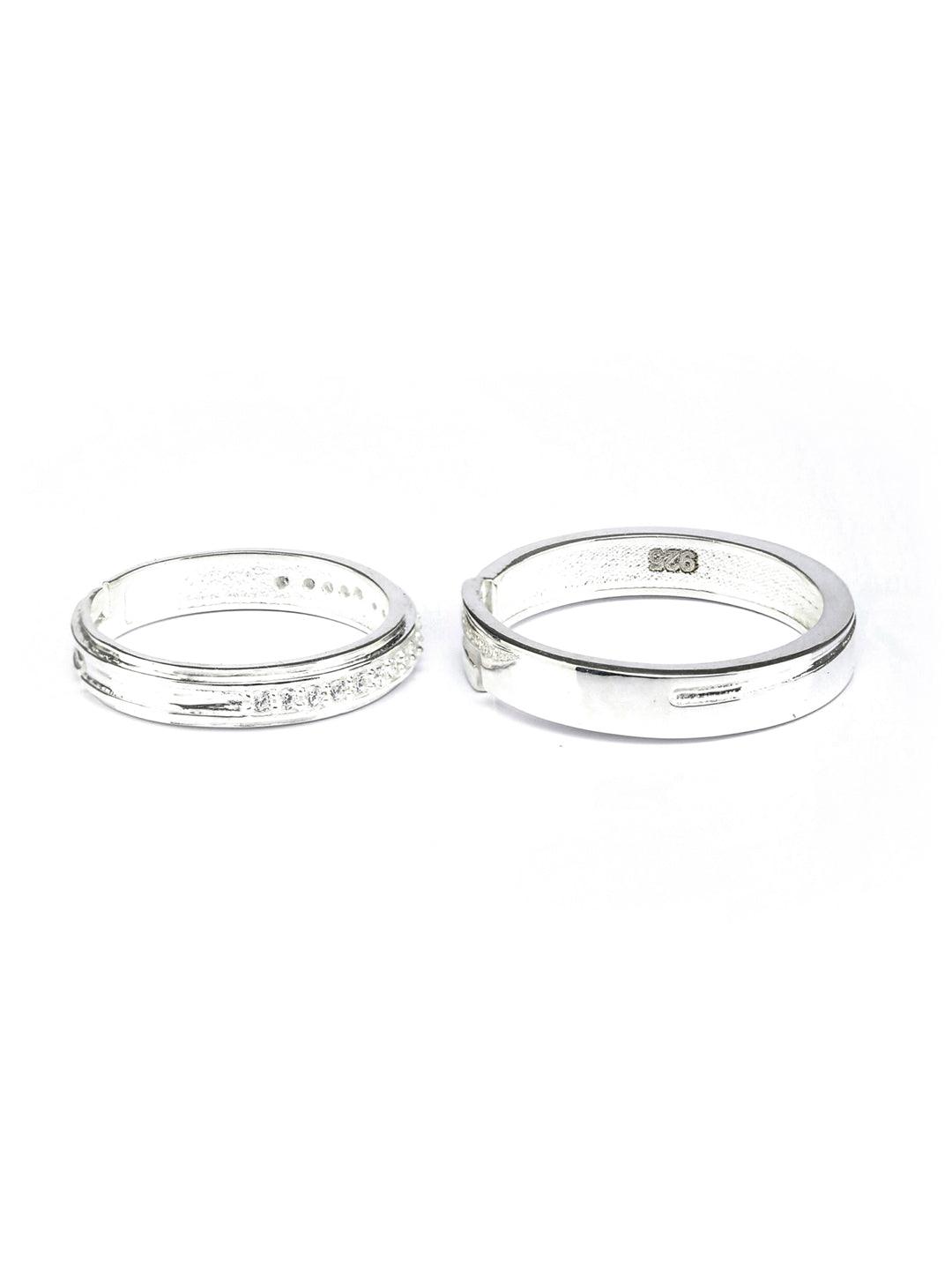 Women's Sterling Silver Forever Couple Rings - Priyaasi - Indiakreations