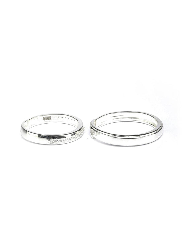 Women's Eternity Sterling Silver Couple Rings - Priyaasi - Indiakreations