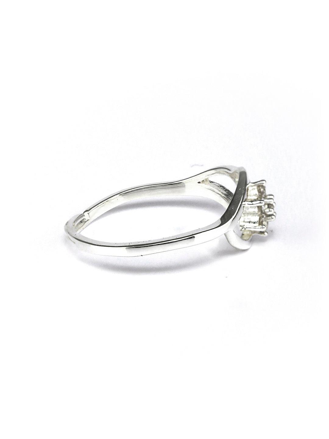 Women's Sterling Silver Leaf Adjustable Ring - Priyaasi - Indiakreations