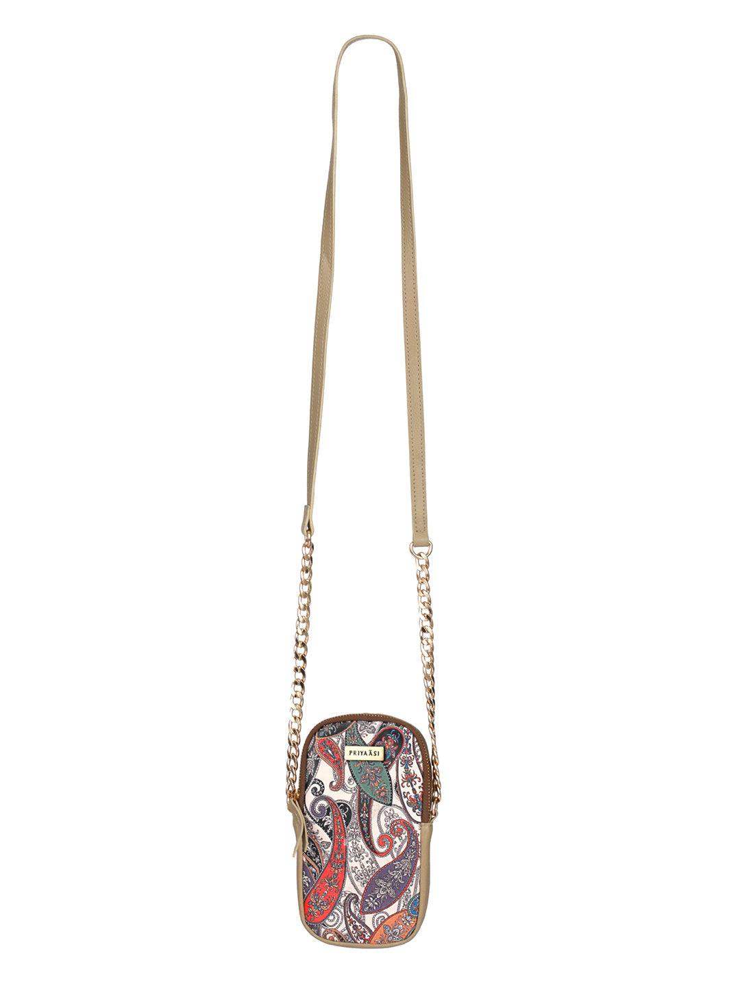 Women's Paisley Kalamkari Floral Cross Body Bag - Priyaasi - Indiakreations