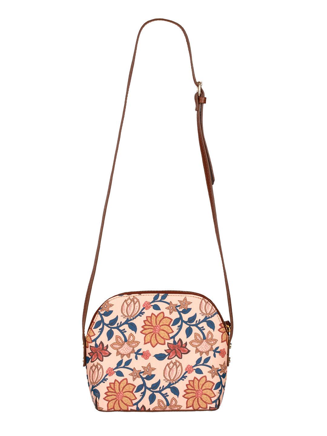 Women's Floral Kalamkari Multicoloured Sling Bag - Priyaasi - Indiakreations