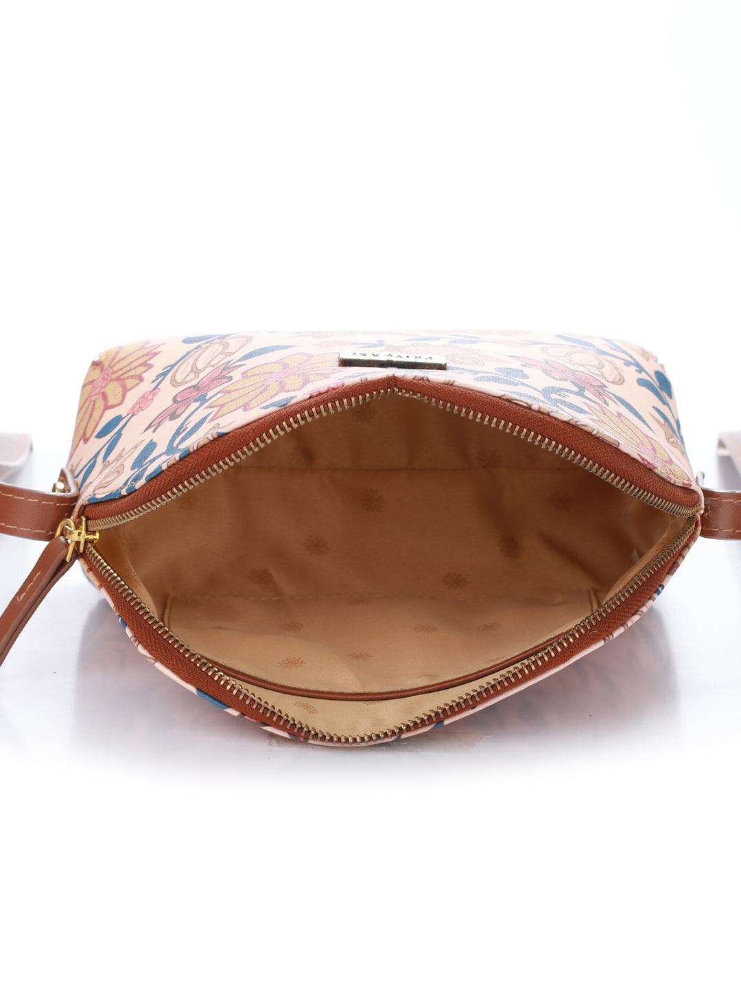 Women's Floral Kalamkari Multicoloured Sling Bag - Priyaasi - Indiakreations