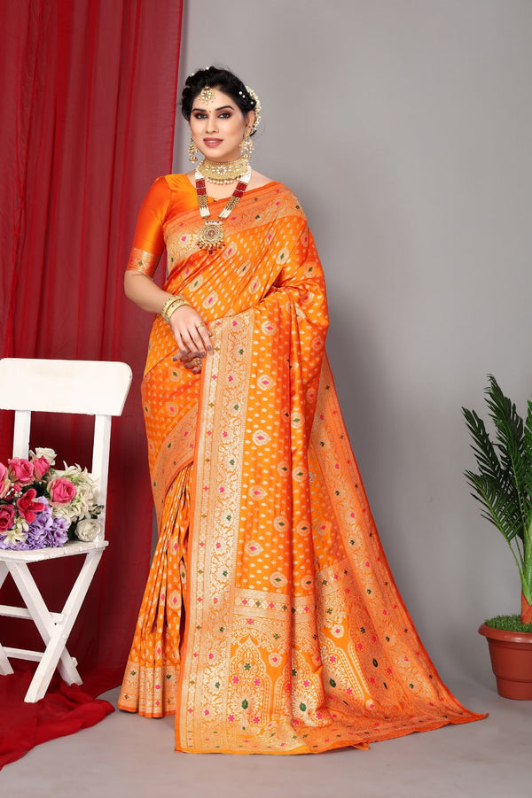 Women's Yellow Designer Saree Collection - Dwija Fashion