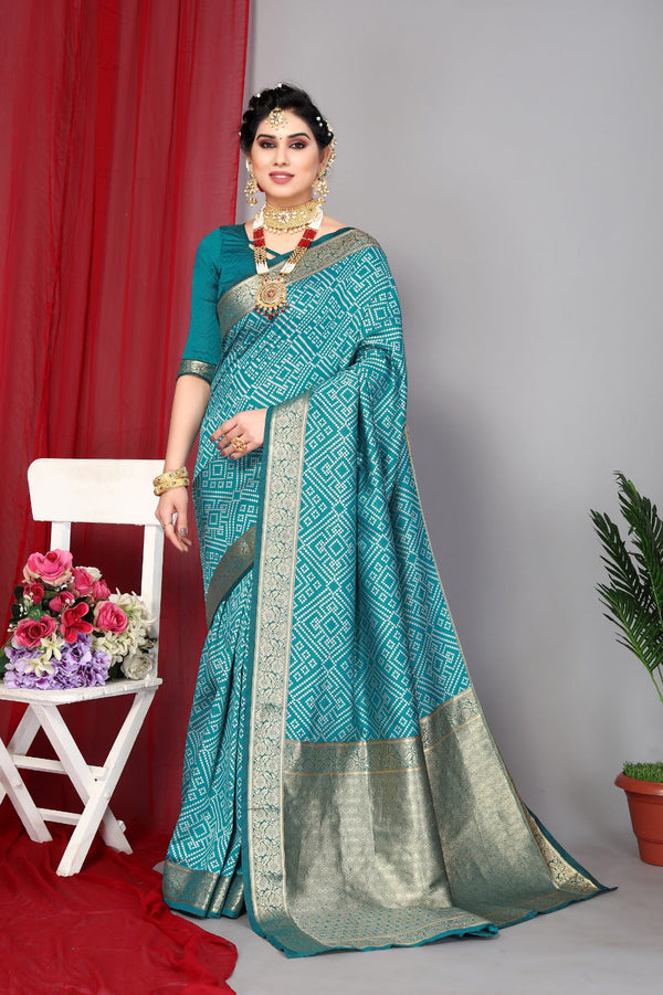 Women's Blue Designer Saree Collection - Dwija Fashion