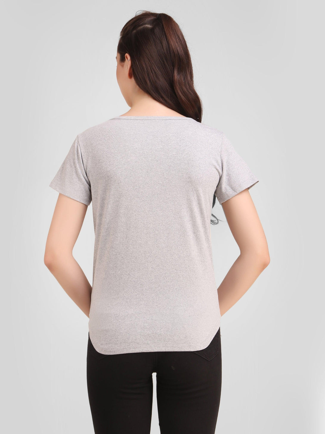 Women Grey Mickey Top - NOZ2TOZ - Indiakreations