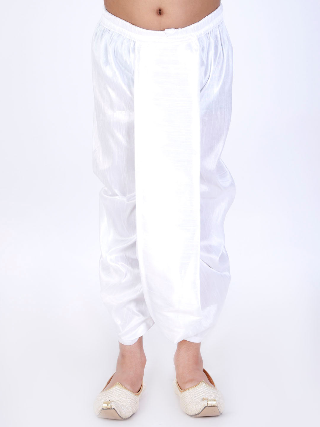 Boy's White Traditional Dhoti - Vastramay Boys