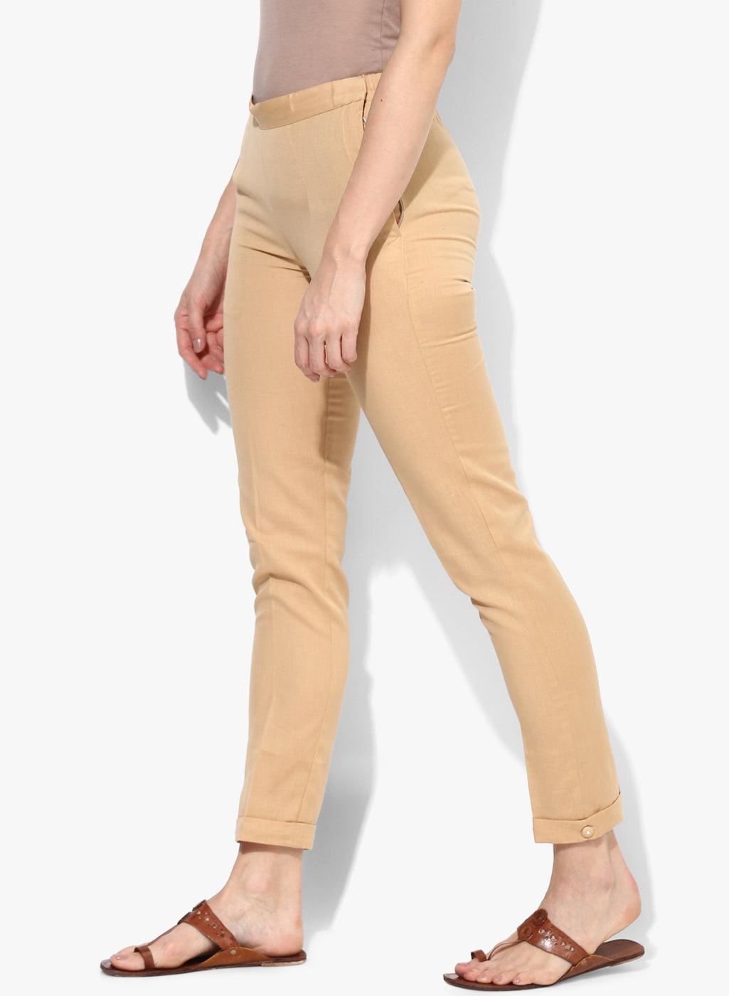 Women's Relaxed-Fit Trousers with Insert Pockets - NOZ2TOZ - Indiakreations