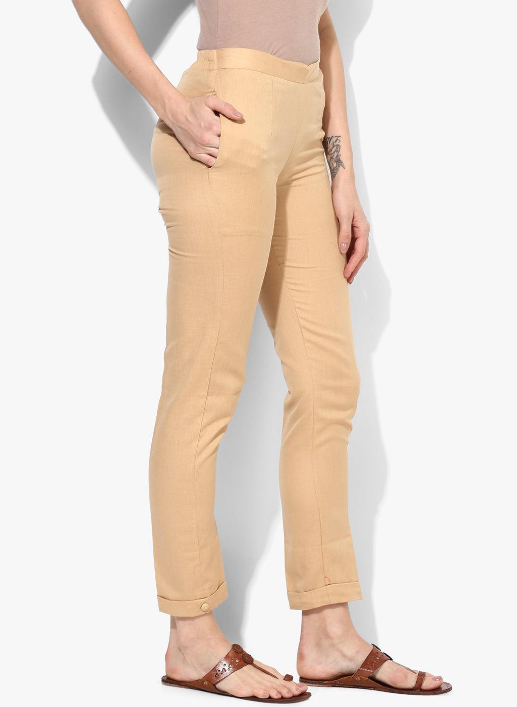 Women's Relaxed-Fit Trousers with Insert Pockets - NOZ2TOZ - Indiakreations