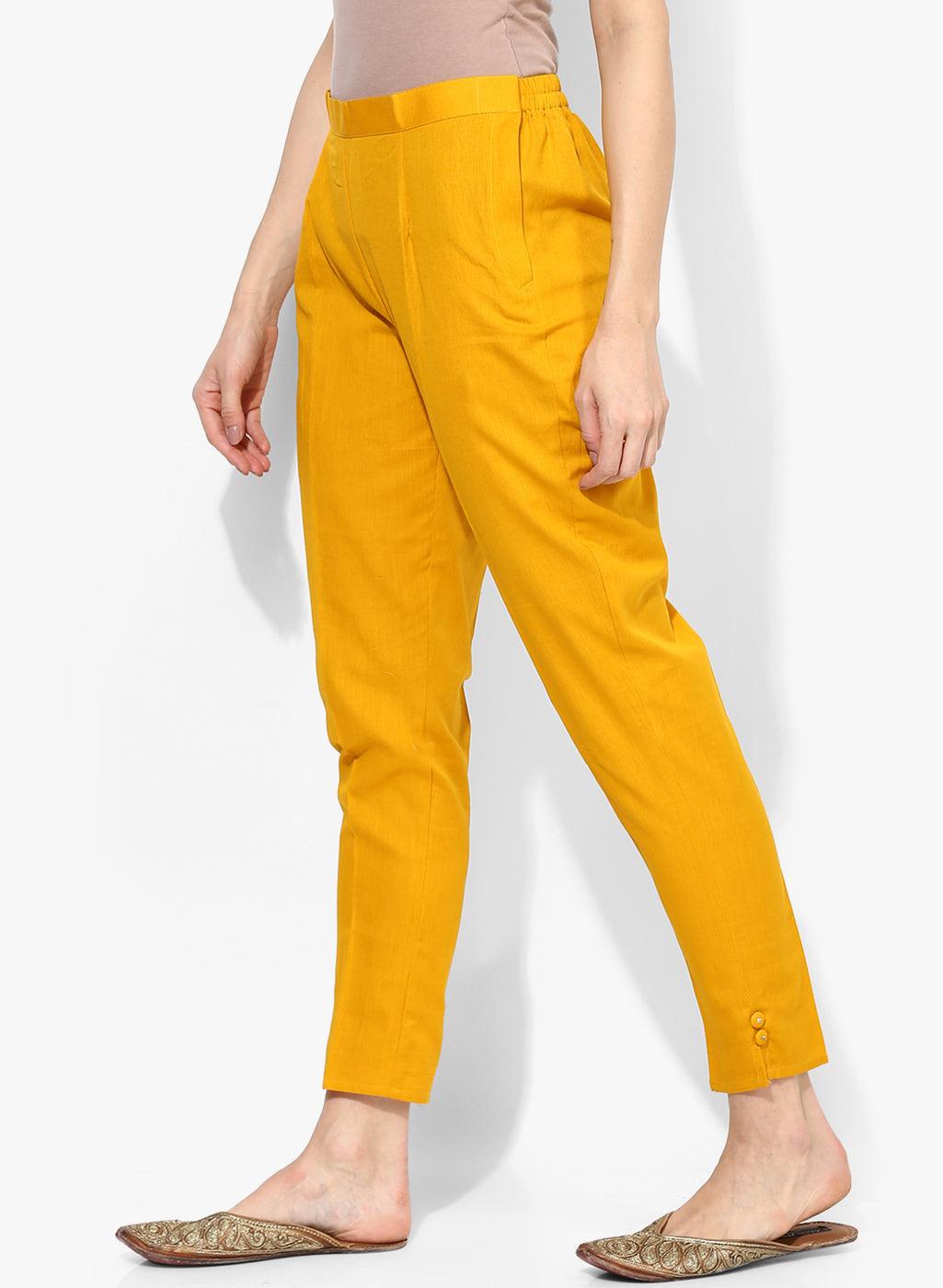 Women's Pleat-Front Trousers with Insert Pockets - NOZ2TOZ - Indiakreations