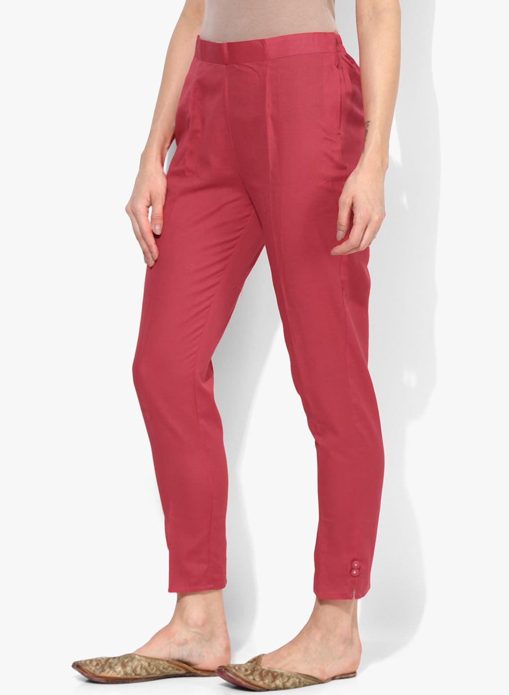 Women's Elasticated Waistband Relaxed Fit Pants - Noz2Toz - Indiakreations