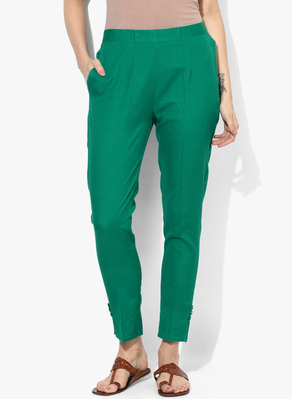 Women's Pleat-Front Trousers with Insert Pockets - NOZ2TOZ - Indiakreations