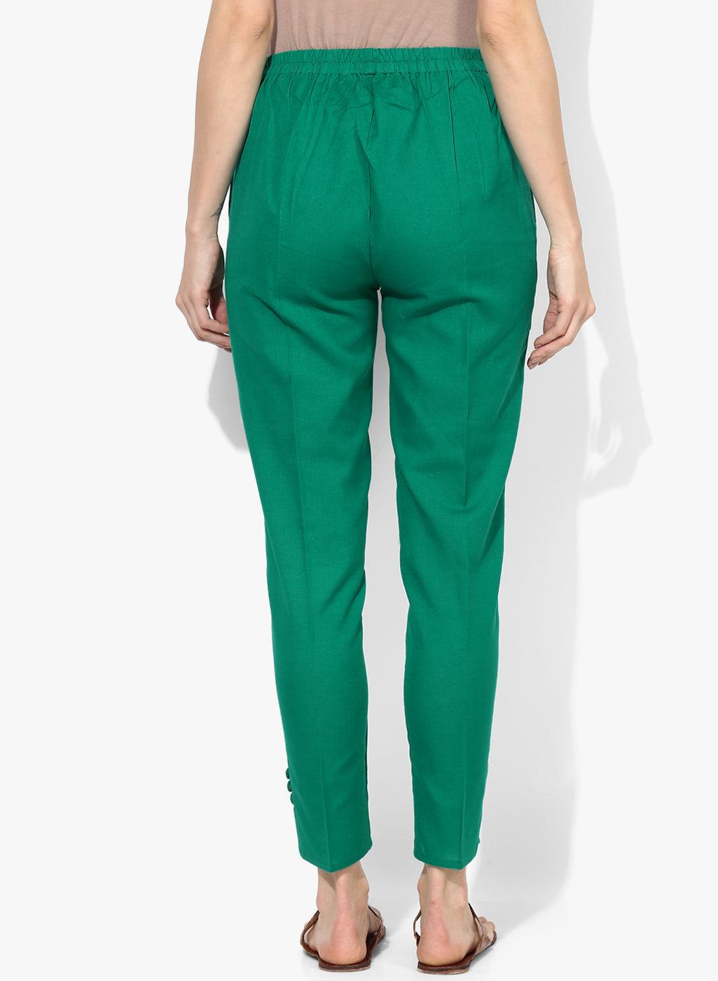 Women's Pleat-Front Trousers with Insert Pockets - NOZ2TOZ - Indiakreations