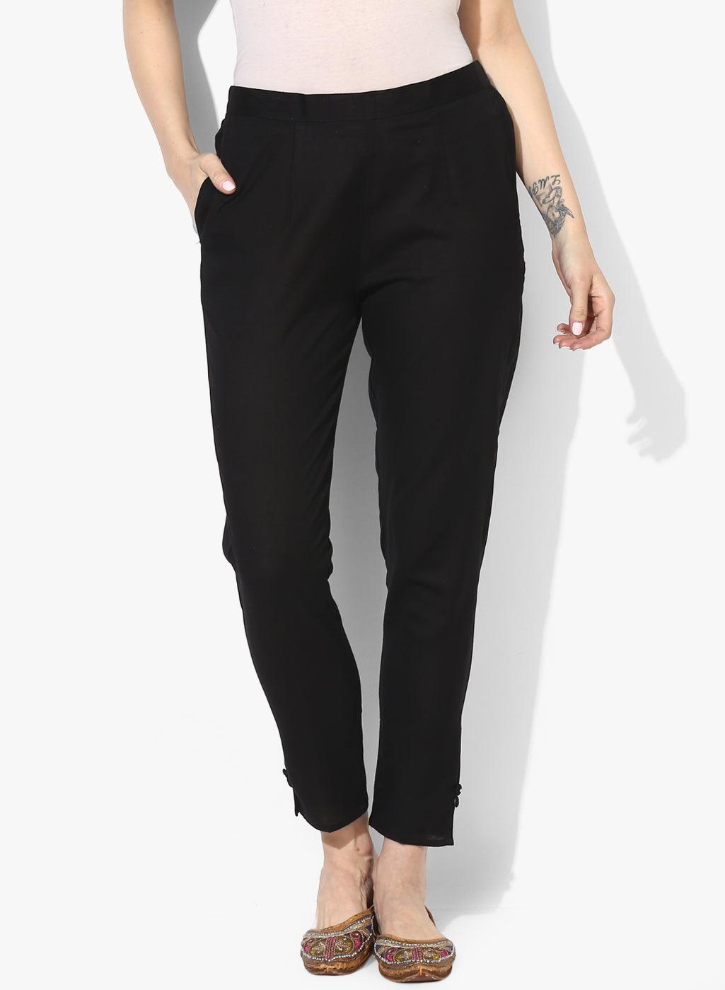 Women's Ankle Length Relaxed Fit Pants - Noz2Toz - Indiakreations