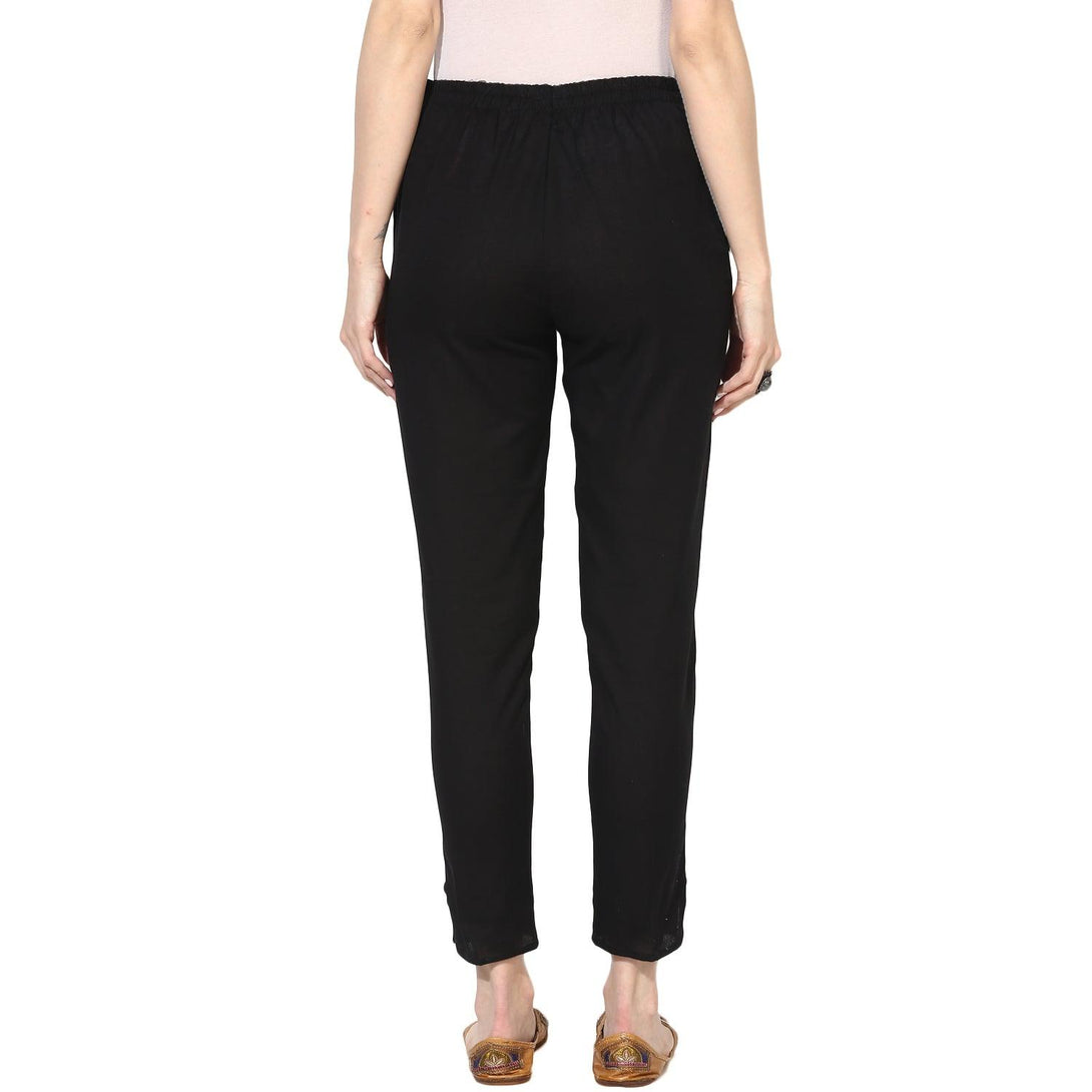 Women's Ankle Length Relaxed Fit Pants - Noz2Toz - Indiakreations