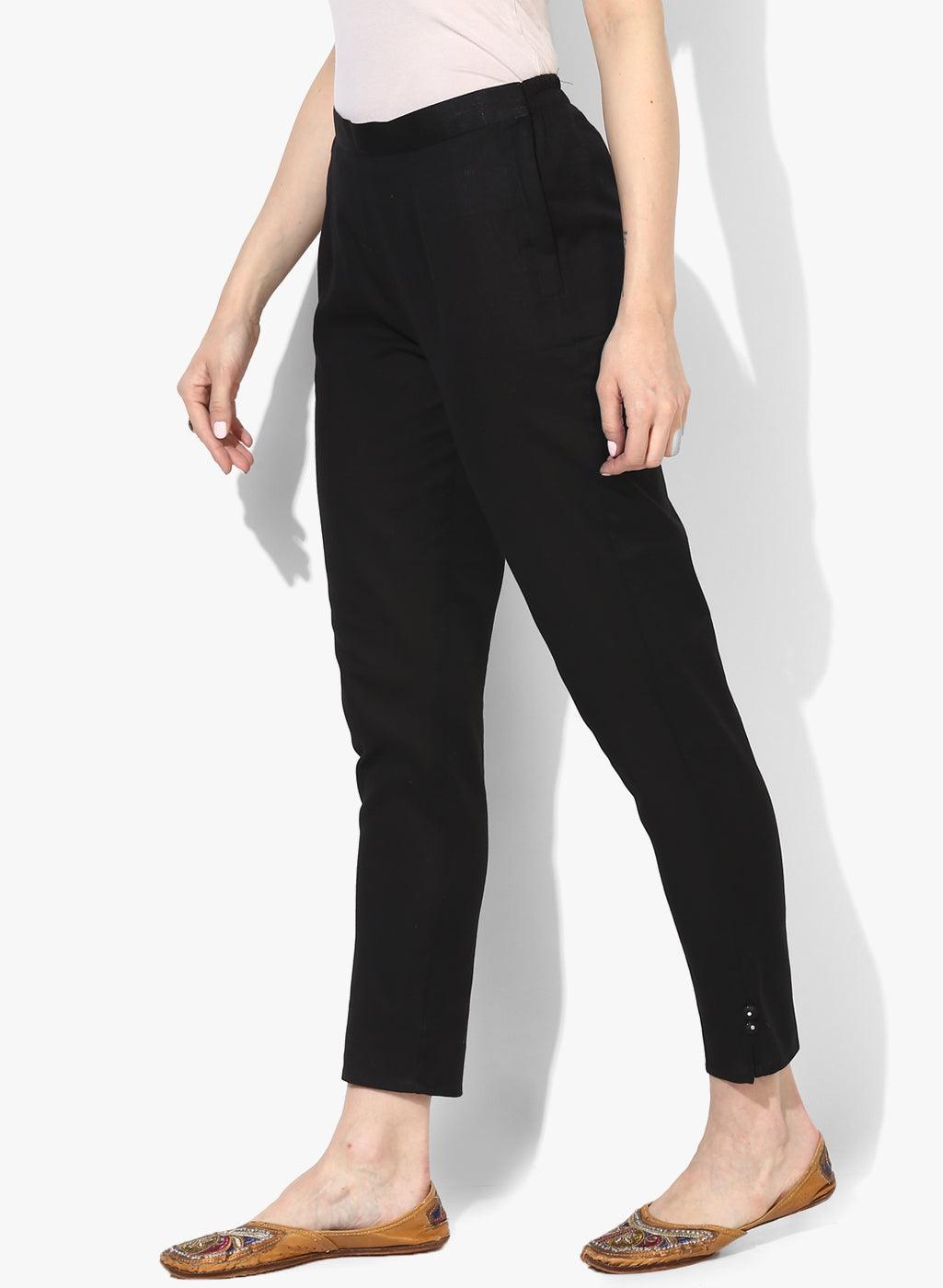 Women's Ankle Length Relaxed Fit Pants - Noz2Toz - Indiakreations