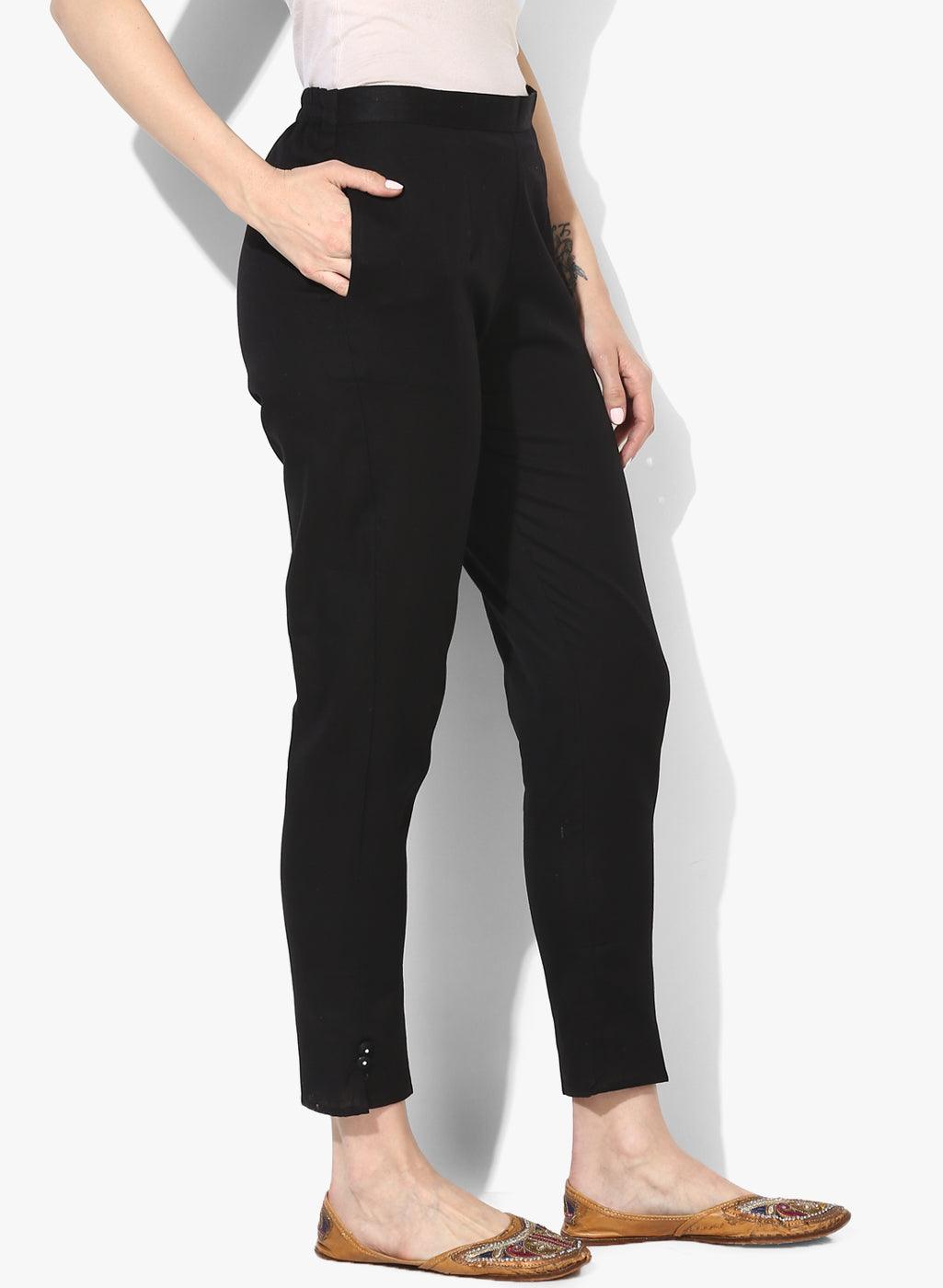 Women's Ankle Length Relaxed Fit Pants - Noz2Toz - Indiakreations