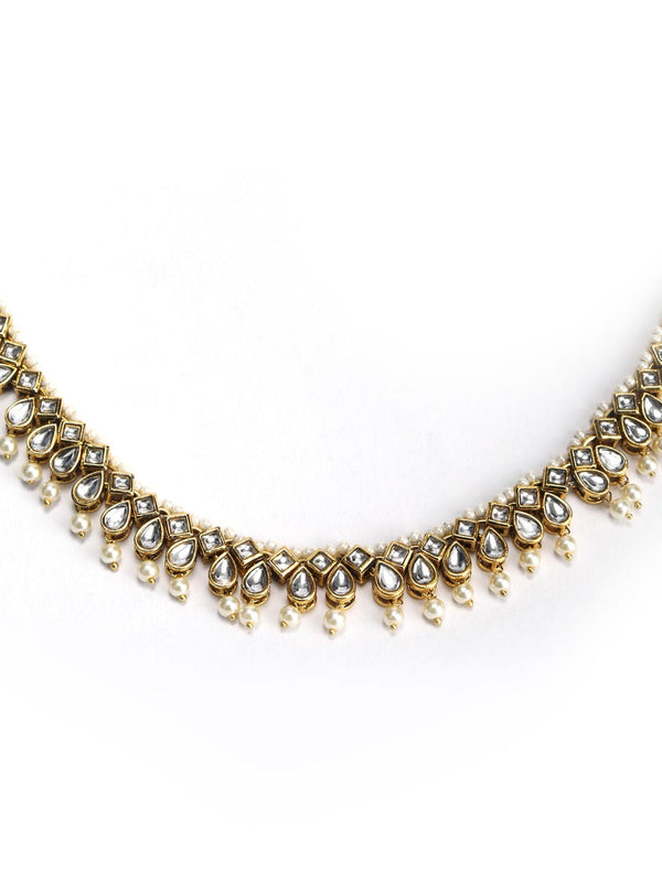 Women's Kundan Beads Gold Plated Waistband - Priyaasi