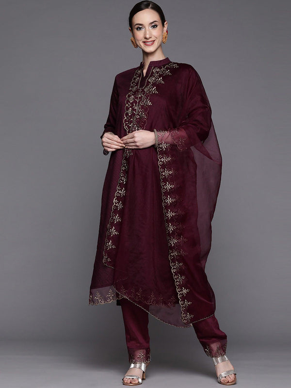 Women's Purple Designer Kurta Set - Dwija Fashion - Indiakreations