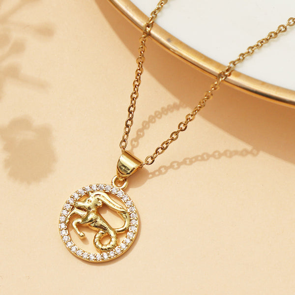 Aries Zodiac Pendant Necklace