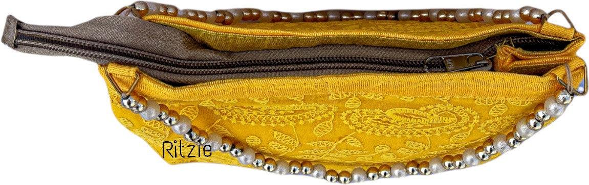 Buy Lady Purse Of Moti Work Small Party Clutch Online @ ₹999 from ShopClues
