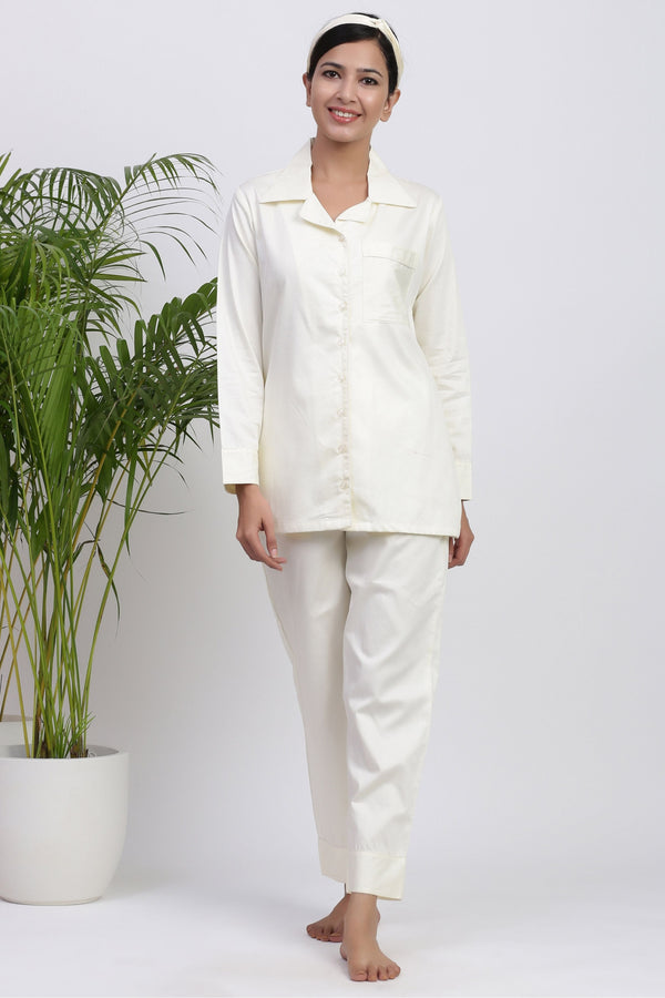 Classic Ivory Night Suit