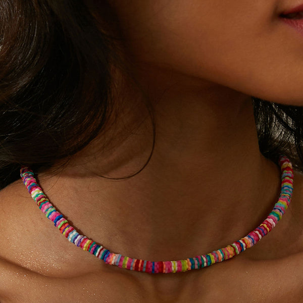 Beaded Rainbow Necklace