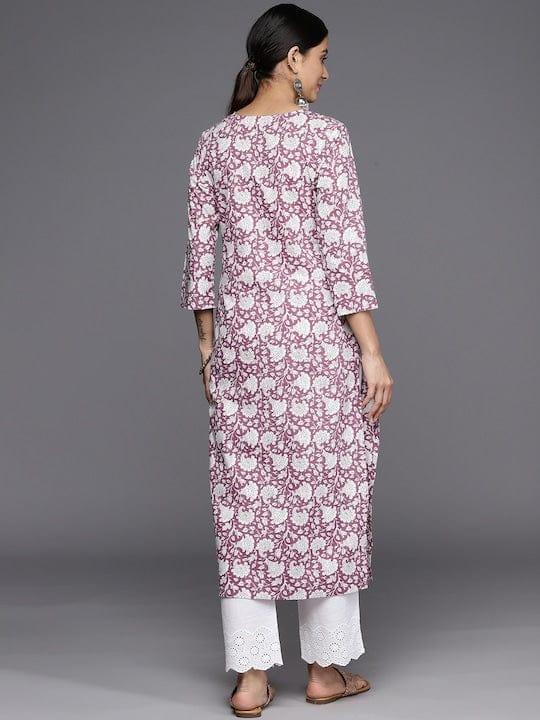 Varanga Paisley Printed Cotton Kurta - Indiakreations