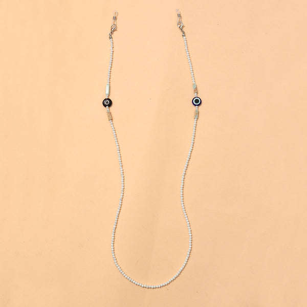 Beaded White Evil Eye Multiuse Chain