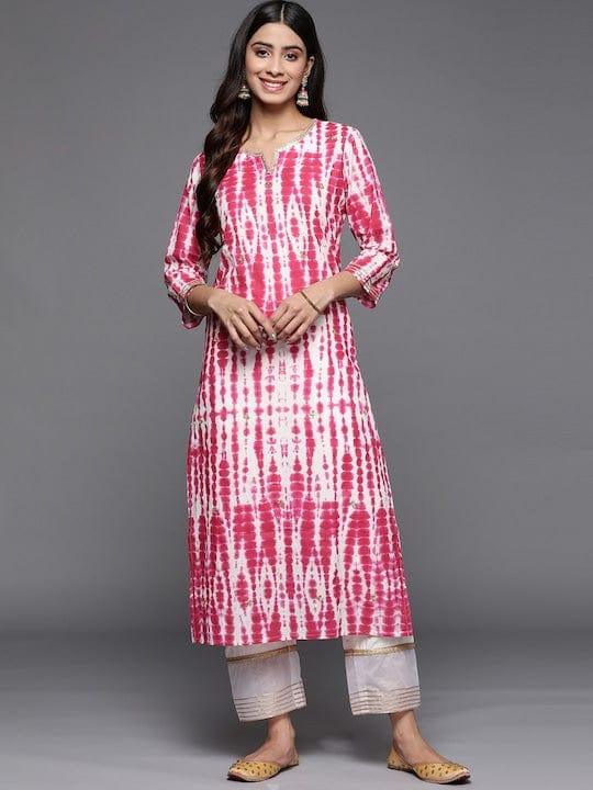 Varanga Women Dyed Gotta Patti Kurta - Indiakreations