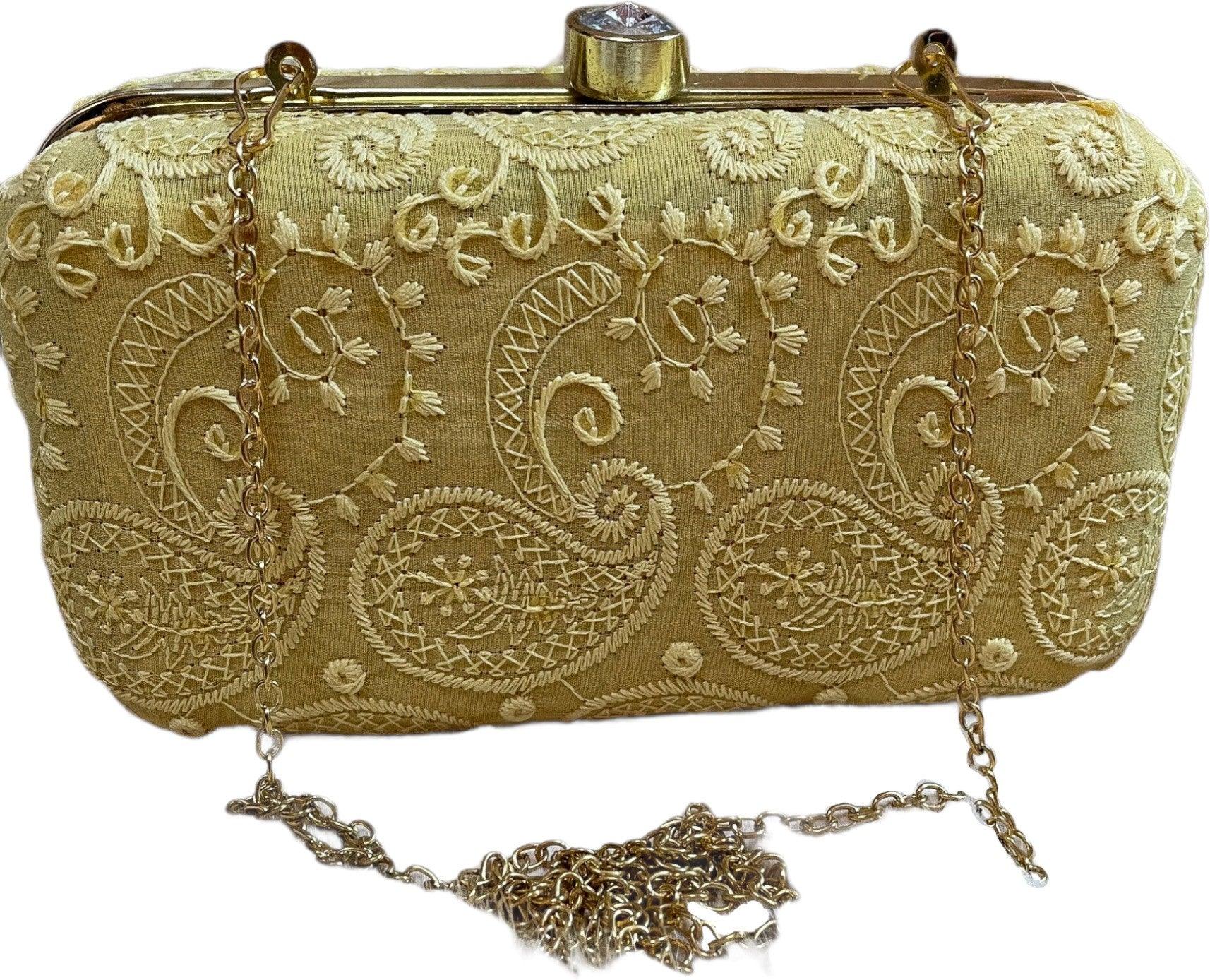 Buy Cult Factory Fancy Partywear Box Clutch with Sling Bridal Purse Jaipuri  Clutch Online at Best Prices in India - JioMart.