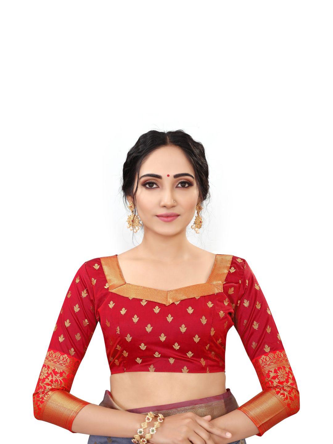 Women's Rama Art Silk With Blouse Piece Pack Of 1 - Rujave - Indiakreations