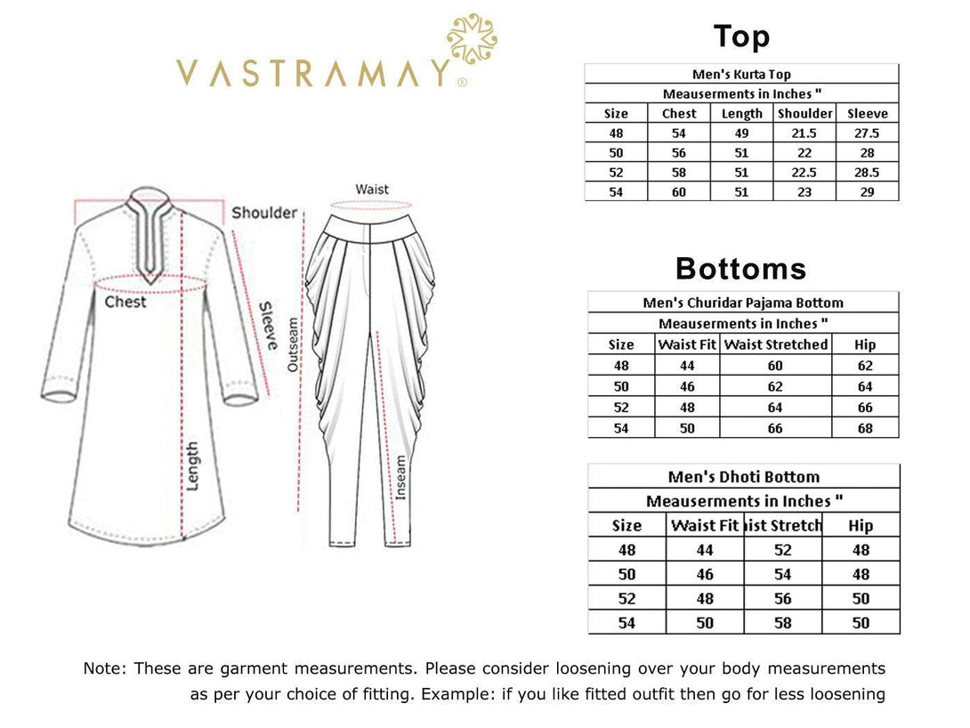 Men's Grey Silk Blend Kurta and Pyjama Set - Vastramay - Indiakreations