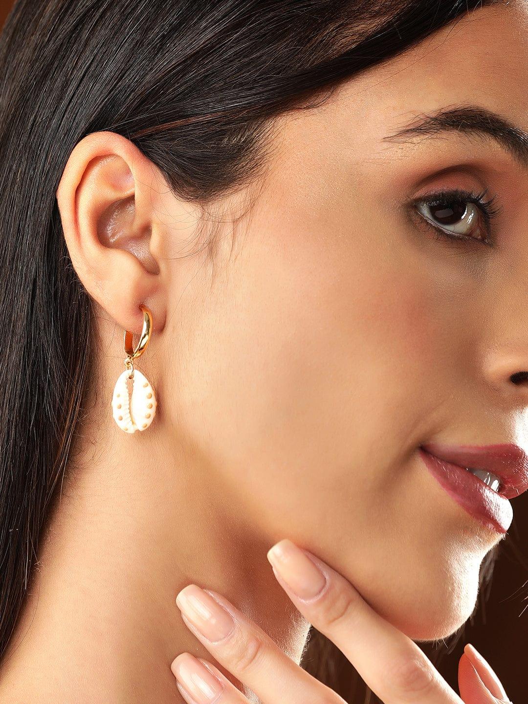 Rubans Voguish Gold-Plated Classic Studs Earrings - Indiakreations