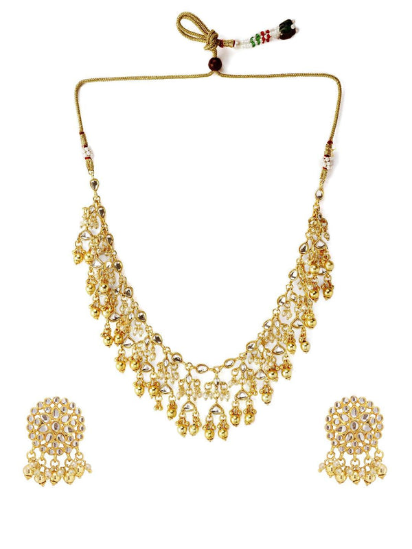 Rubans Women Gold-Plated Kundan Stone Studded Handcrafted Jewellery Set - Indiakreations