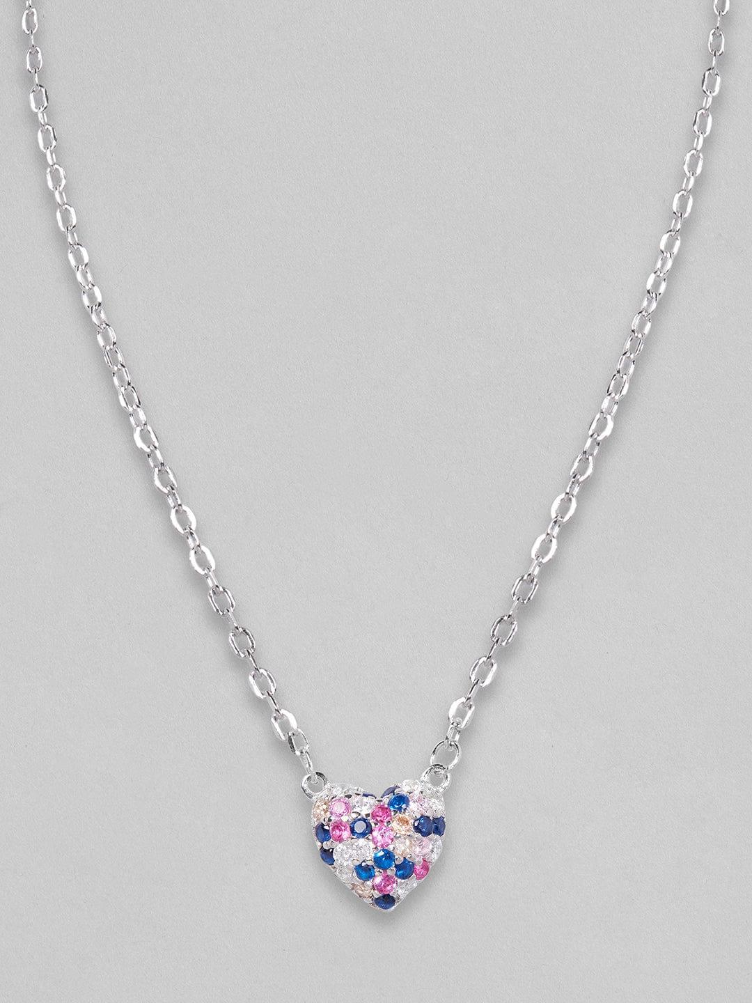 The Heart Holds Multiple Colours - Necklace - Indiakreations