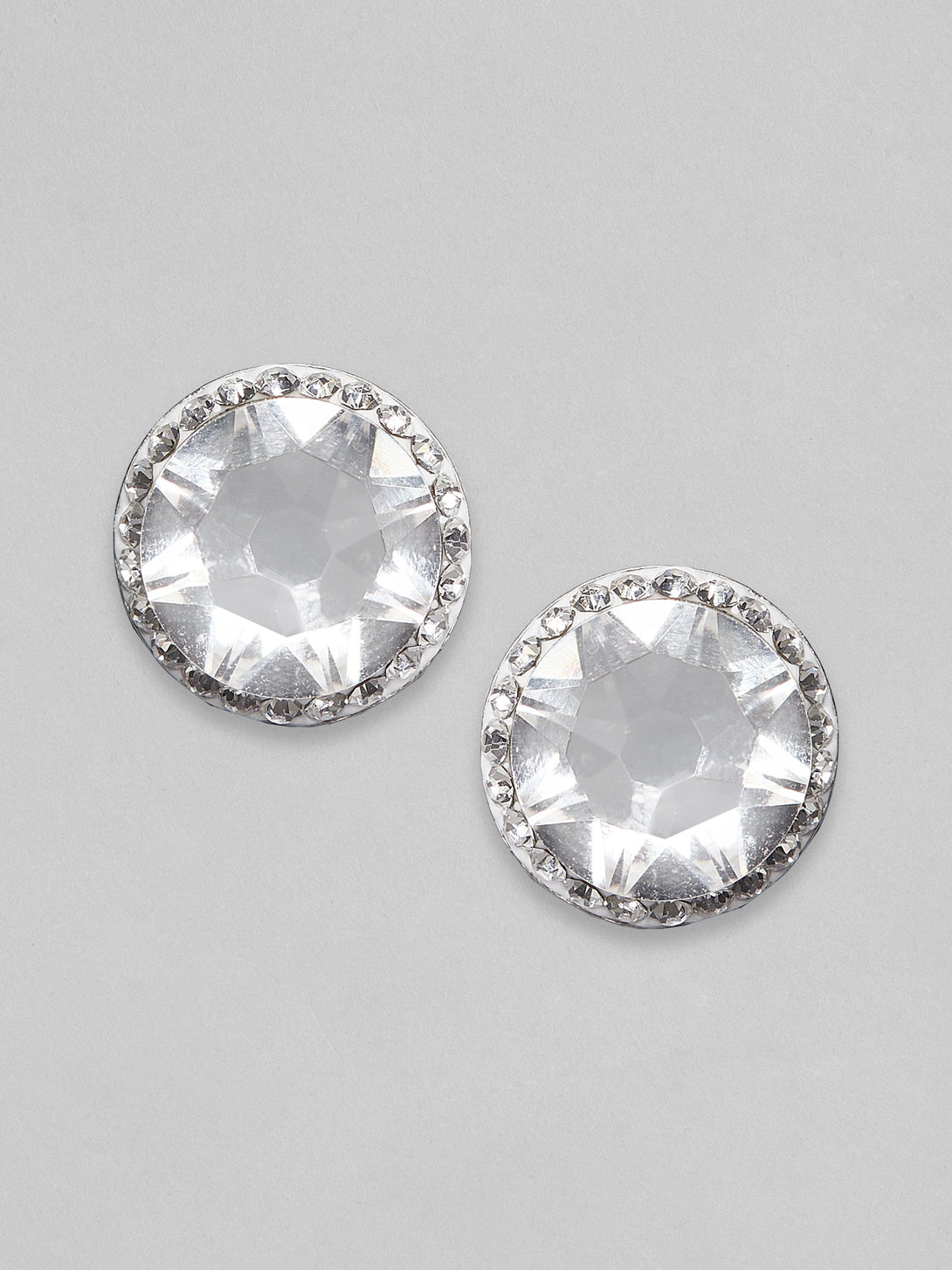 The Perfectly Faceted Zircon - Stud Earrings - Indiakreations
