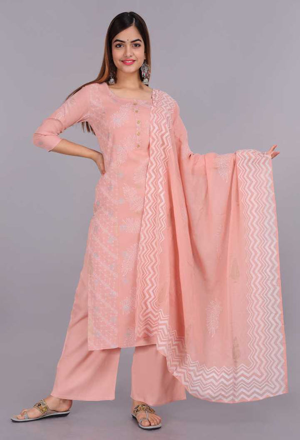 Women's Kurta And Palazzo Set Rayon - Noz2Toz